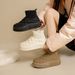 Women's Shoes Plush High Top Snow Boots Women Winter New Student Ins Version Warm Casual Shoes Cotton Shoes MX7801_vogvips.com