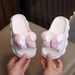 Girls' Glitter Bow Slide Sandals - Soft EVA Slippers For Kids & Teens, Non-Slip Beach & Casual Wear Bow Princess Style, Beach Sandals For Children_vogvips.com