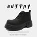 Thick-soled Short Martin Boots Men's Trendy Retro Height-increasing Short Boots_vogvips.com
