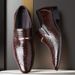 Men's Slip-On Dress Shoes - Crocodile-Pattern PU Business Loafers For Office & Casual Wear Slip On Casual Shoes Convenient Style_vogvips.com