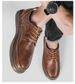 Inner Height-increasing Men's Shoes Casual Single Shoes Men's Board Shoes Genuine Leather Men's Low-top Men's Lace-up Leather Shoes_vogvips.com