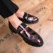 TerraStride Pointed Toe Groomsman Knot Half Mules Nightclub Men British Style Black Business Formal Casual Work Leather Shoes_vogvips.com