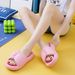 EVA Comfortable Non-Slip Thick-Soled Slippers Women, Suitable For Indoor And Outdoor Wear, With A Soft Feel, Solid_vogvips.com