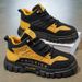 Men's Martin Boots High-Top Autumn British Retro Outdoor Hiking Waterproof Anti-Slip Thick Soles Durable Work Short Boot_vogvips.com