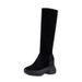 2025 New Autumn Winter Thick Sole Sheepskin Over-the-Knee Women With Hidden Heel, Versatile Elastic Boots For Petite_vogvips.com