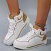 Women's All-match Thick Light Breathable Sports Shoes 2024 New Student Soft Sole Casual White Shoes, Trendy_vogvips.com