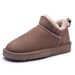 EBV New Cowhide For Women Short Boots Bread Snow Cotton Thickened Non-slip Fashion Women's Shoes_vogvips.com