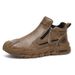 Men's Shoes Fall High Ankle Safety Shoes Men's Casual Sports Anti-Slip Wear-Resistant Work Shoes Short Boots Casual Mart_vogvips.com