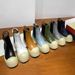 Women's Shoes New High Top Boots Mona Same Style Big Head Thick Bottom Short Boots Women's Genuine Leather Martin Boots Cigarette Boots_vogvips.com