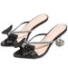 Elegant Versatile Fashion Sandals Pointed Toe And Bow Design, Women's High Heels With A Sophisticated Stiletto Heel_vogvips.com