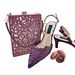Women's pointed shoe bag simple hollow design thin with ankle chain chain dinner party commuting wear_vogvips.com