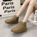 Snow New Style Old Beijing Cotton Winter Versatile Thick Bread Shoes With Plush Warm Boots For Women_vogvips.com