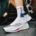 Men's Shoes Summer Mesh Breathable Thin Sports Shoes For Teenagers Carbon Plate Thick Sole Ultra Light Running Shoes36-45_vogvips.com