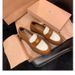 Classic College-Style Shoes In Stock, Color-Block Design, Slip-On Soft Sole Loafers_vogvips.com