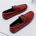 Genuine Casual Large Size Breathable Trendy Handmade Leather Shoes Men's Loafers_vogvips.com
