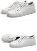 Height-increasing Little White Shoes Men's Leather Hollowed-out Cowhide Board Shoes Men's Shoes Sports And Leisure-size_vogvips.com