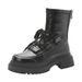 2025 Autumn Winter New Lace-Up Thick-Soled Short For Women Britih Style Martin Fahion Trend Veratile Back Zipper_vogvips.com