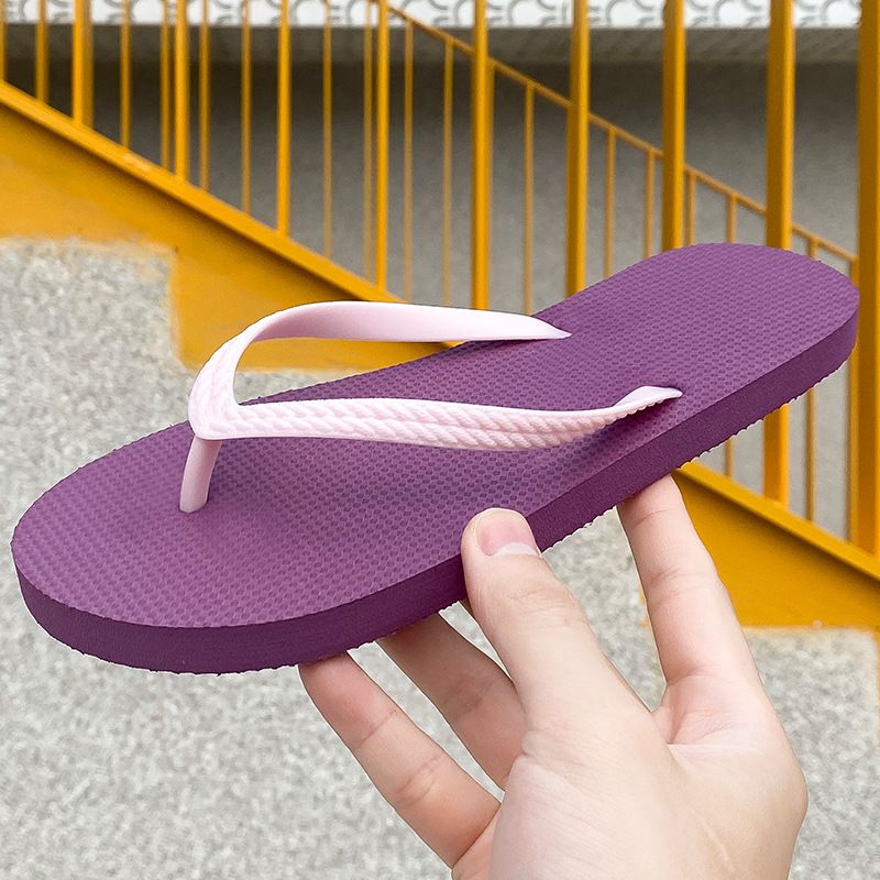 New Women Slippers Outdoor Light Weight Solid Shoes Ladies Flat Flip-flop Non-slip Basic Indoor House Slides Sandals Female_vogvips.com