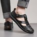Fashion Mens Leather Summer Beach Casual Male Non-Slip Soft Comfortable Outdoor Shoes High Quality Man Sandals_vogvips.com