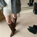 Fashionable 2025 Autumn Winter Thin Strap Pointed Toe Suede Stiletto Over-the-Knee High Heel Long Boots Women's Shoes_vogvips.com