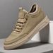 Men's Shoes Leather Casual Shoes Men's Soft-soled Matte Leather Shoes Breathable Sports Board Shoes Rubber Non-slip Soles Casual Leather Shoes_vogvips.com