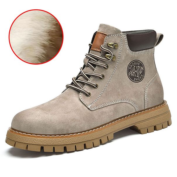Martin Boots Men's Rhubarb Boots High Top Men's Boots Wind Boots First Layer Tooling Boots_vogvips.com