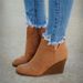2021 Autumn Winter New Flat Wedge Short For Women, Independent Cross-Border Retro Boots, Plus Size Women's Boots_vogvips.com