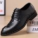 New Four Seasons Business Dress Lace Up Casual Versatile Wear Resistant Leather Wedding Men's Shoes_vogvips.com