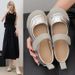 Soft Leather Mary Jane For Women, 2026 Summer New Model, Flat Soft Sole With Velcro, Comfortable, Stylish, Versatile_vogvips.com