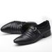 Regal Footwear Large Size 48 Business Casual Slip-On Youth Trendy Lazy Pointed Toe Hairstylist Leather Men's Shoes_vogvips.com