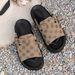 Plus Size Women's Flat Slide Sandals With Buckle Strap Thick Sole Roman Style Summer Casual Footwear Slip On, Buckle, Roman Sandals._vogvips.com