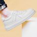 Thick-soled Heightening White Shoes Men's Lace-up Men's Sports And Leisure Single Shoes Board Shoes_vogvips.com