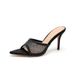 Pointed Open Toe Wide Strap Sandals For Women 2025 New Style Thin Heel Rhinestone High Heels One-Strap Buckle_vogvips.com