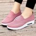 Women's Summer New Casual Thick Soled Breathable And Height Increasing Air Cushioned Sh, One Foot Stepping Women's_vogvips.com