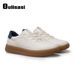Orisas White Sneakers for Men Comfortable Soft Soled Height Increasing Lightweight Leather German Training Fashionable Casual Shoes_vogvips.com