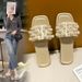 Fashionable Plus-Size Pearl Flat Sandals For Women, 2025 Spring/Summer Outdoor Comfortable Beach Slippers_vogvips.com