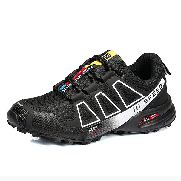 Men‘s Waterproof Hiking Shoes Outdoor Trainers Lace-up Climbing Shoes Women Trekking Sneakers Anti-slip Hunting Tactical Sneaker_vogvips.com