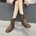 Martin For Women, Prairie Style Short Boots, Autumn New Embroidered Western Cowboy Riding Boots_vogvips.com