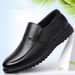 Euro Step Men's Spring Autumn Genuine Leather Business Formal Middle-aged And Elderly Dad Casual Breathable Cowhide Shoes For Men_vogvips.com