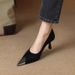 Women's Shoes Toe High Heels Women's Stiletto Heels Spring And Autumn New Style Leopard Print Design Elegant And Versatile Low Cut_vogvips.com