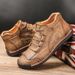 European Warm Series Autumn Winter New Closed-Toe Martin Casual Mid-Cut Handmade Large Size Men's Leather Boots_vogvips.com