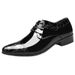 Large Size 48 Business Casual Carved Men's Pointed Toe Glossy Youth Trendy Wedding Formal Leather Shoes For Men_vogvips.com