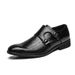 Suitable For All Seasons Business Pointed Toe Buckle New Casual Men's Korean Style Hairstylist Leather Shoes_vogvips.com