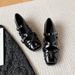Genuine French Style Height-increasing Ballet Flats For Women, 2026 Spring New Model, Cross-strap Bow Mary Jane Leather_vogvips.com