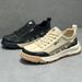Men's 2025 New Summer Breathable Casual Cloth Black Thick Bottom Mesh Men Shoes Trendy Lightweight Comfortable_vogvips.com
