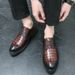 ShoeVault New Cross-Border Casual Leather For Men, British Style Thick-Soled Business Commuter Derby Shoes, Suit Wedding Groom_vogvips.com