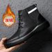 European Warm Series Men's Martin High Top Winter Plush Warm Shoes Genuine Leather Height Increasing Thickened Cotton Boots Trendy_vogvips.com