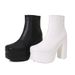 2025 Autumn Winter New European And American Foreign Trade Cross-Border Waterproof Platform Chunky High Heel_vogvips.com