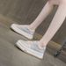 Little White Shoes Women's Platform Sports Shoes Women's Casual Versatile Board Shoes Women's Single Shoes_vogvips.com