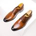 Men's Genuine Leather Derby Shoes, Classic Business Oxfords For Formal Office Commute And Smart Casual Wear_vogvips.com